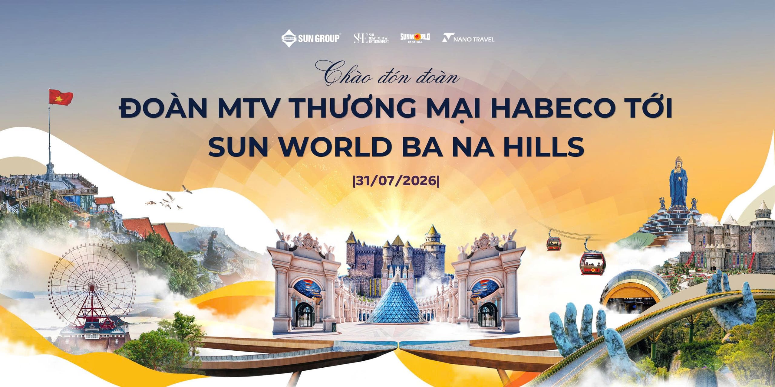 Nano Travel đồng hành cùng gần 400 khách Habeco khám phá Bà Nà Hills
